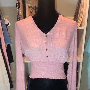 Blush Rose Blouse and V-Neck Top